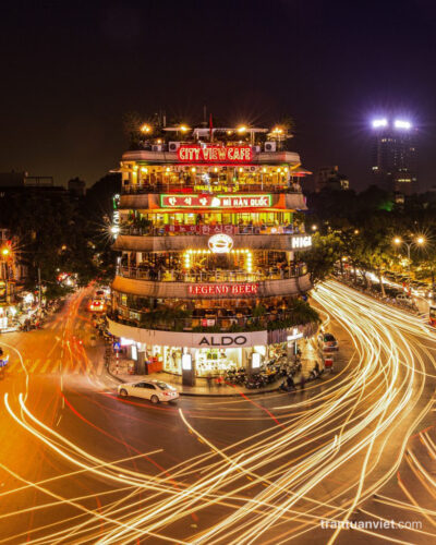 Hanoi Roundabout, Traffic, Chaos, Vietnam